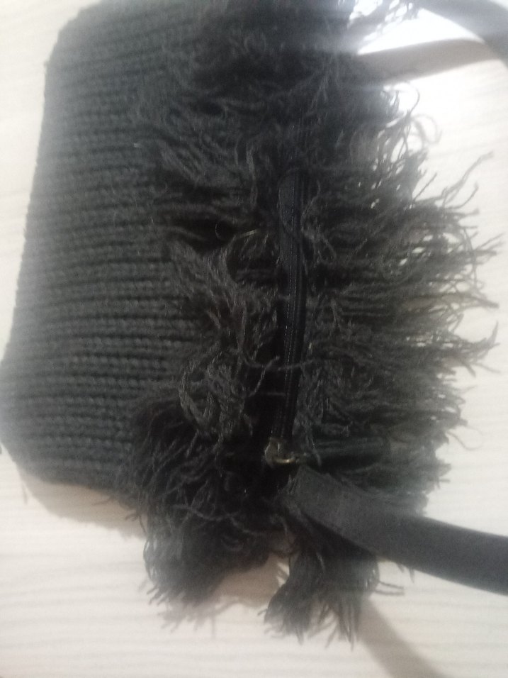 Siyah Örgü Kadın Çanta - Görsel 2