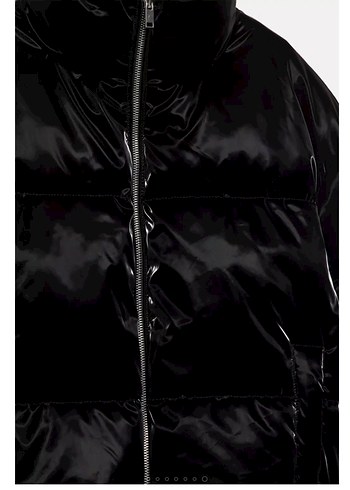 Pull & Bear Parlak Şişme Ceket - S Beden - Görsel 6