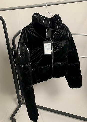 Pull & Bear Parlak Şişme Ceket - S Beden - Görsel 7