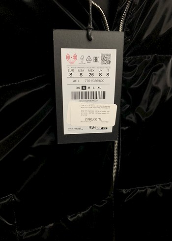 Pull & Bear Parlak Şişme Ceket - S Beden - Görsel 8