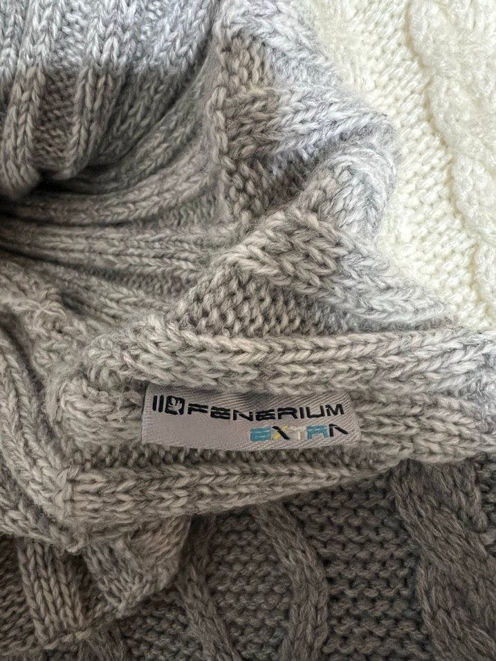 Gri Örgü Erkek Şapka ve Atkı Seti - Görsel 3