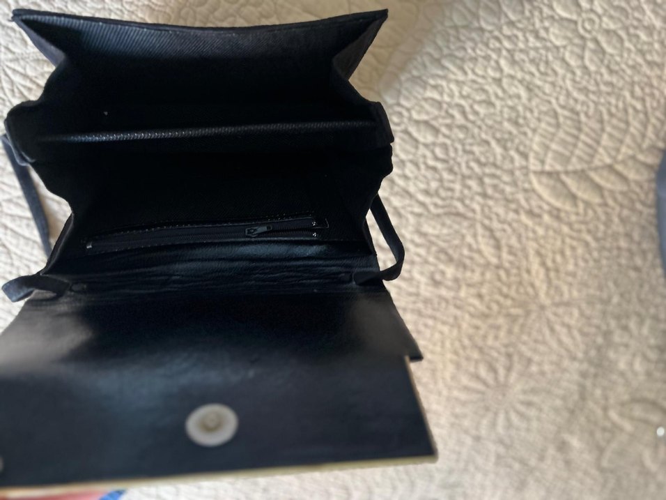 Siyah Süet Abiye Kadın Çanta - Görsel 2