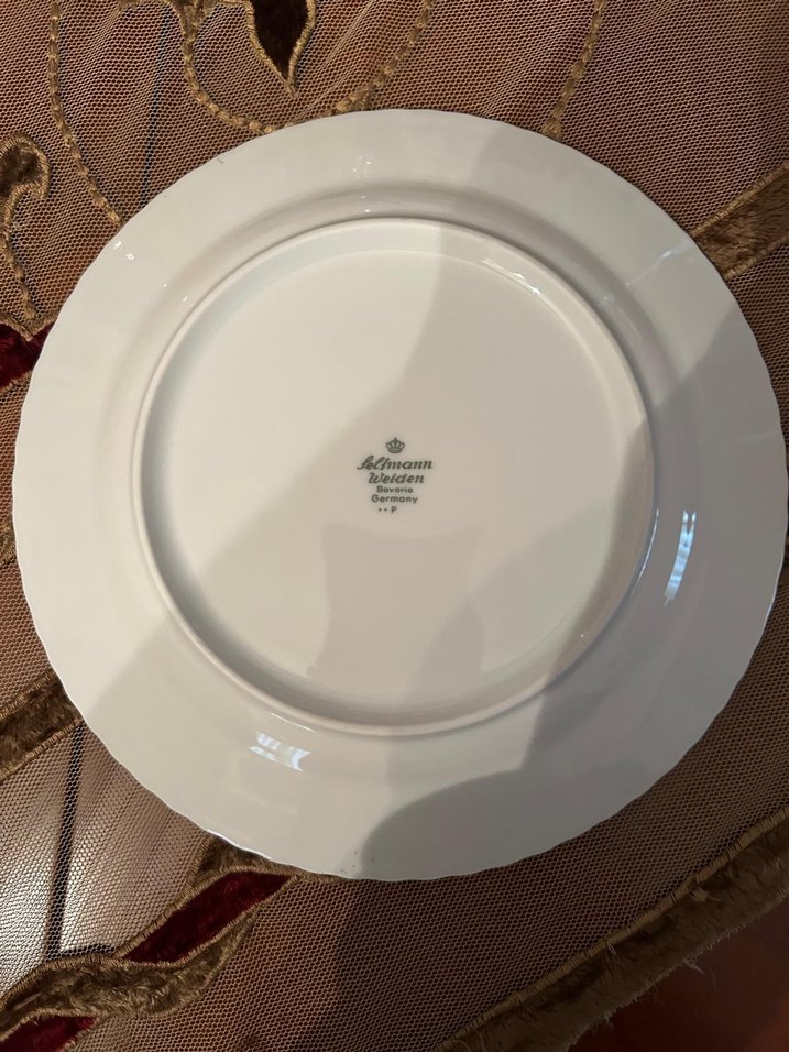 Bavaria-GermanyAltın Yaldızlı Salzburg Porselen Duvar Tabağı - Görsel 3