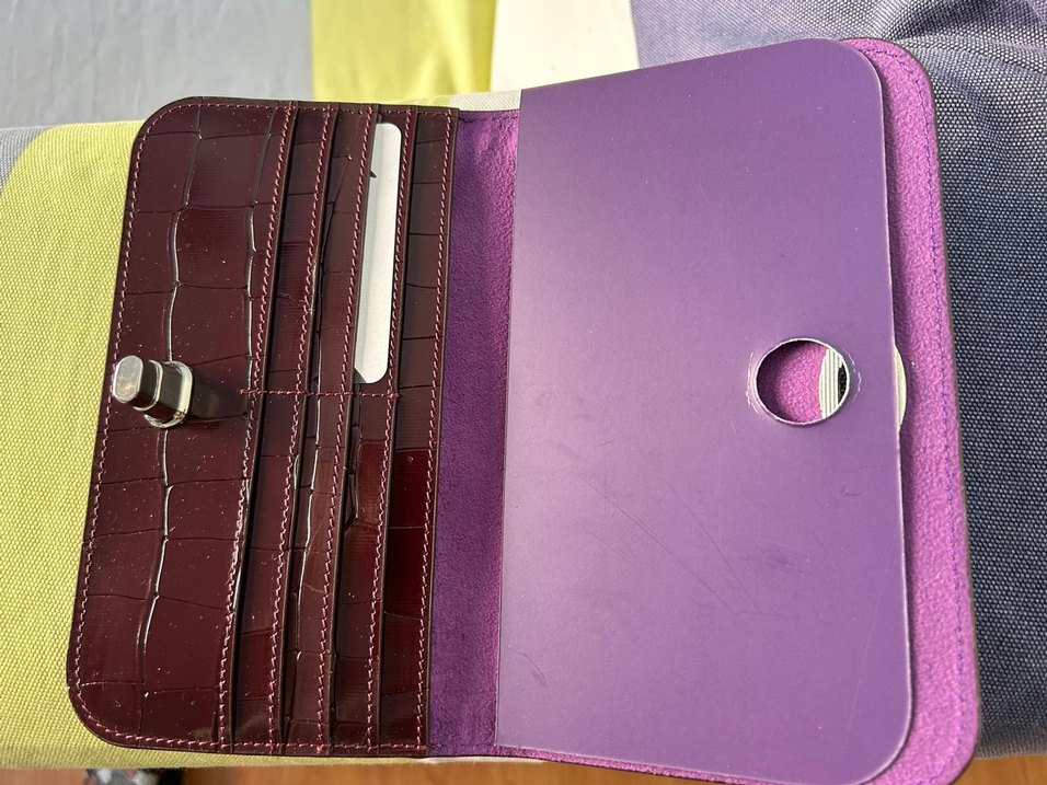 Matraş marka Klasik Bordo Kadın Deri Cüzdan - Görsel 3