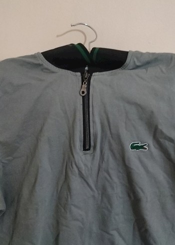 Gri Kısa Kollu Fermuarlı Erkek Polo Tişört - Görsel 4