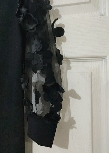 Uzun Kollu Siyah çoçuk Elbisesi - Görsel 3