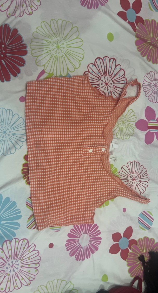 Düğmeli Pembe Crop Top - Görsel 3