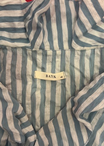 Mavi Çizgili Uzun Elbise - Görsel 3