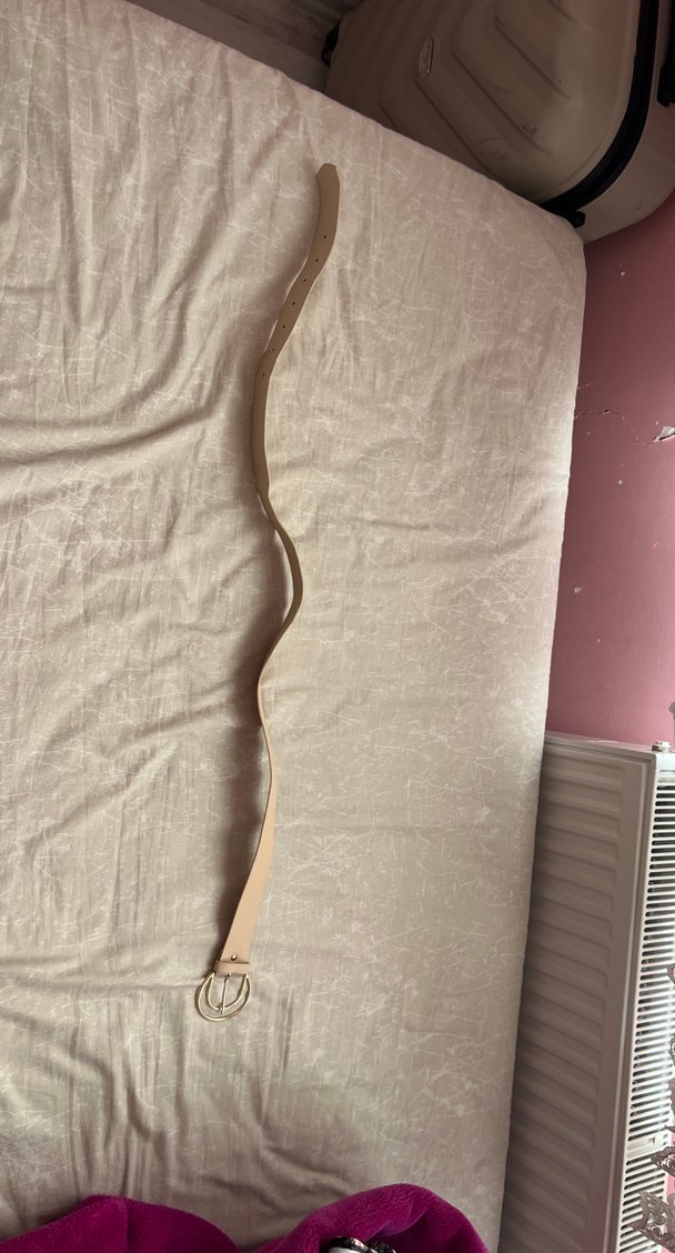 Krem renk kemer - Görsel 3