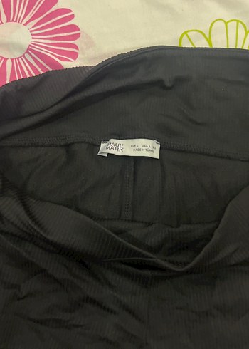 Siyah Elastik Kadın Tayt - Görsel 3