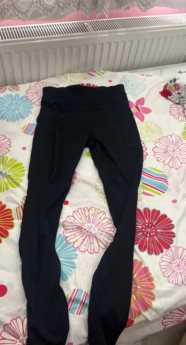 Siyah Elastik Kadın Tayt - Görsel 2