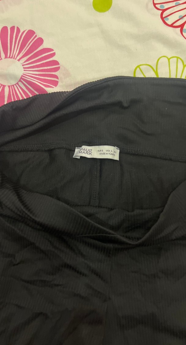 Siyah Elastik Kadın Tayt - Görsel 3