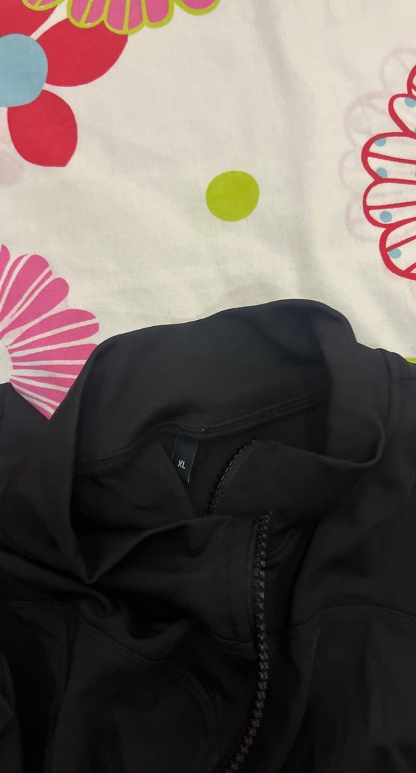 Siyah Fermuarlı Yüksek Yakalı Kadın Ceket - Görsel 4