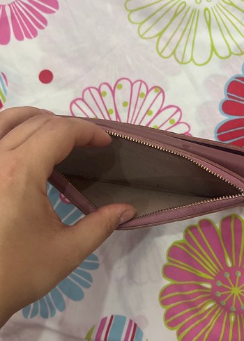 Bordo Deri Fermuarlı Kadın Cüzdanı - Görsel 3