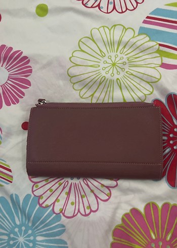 Bordo Deri Fermuarlı Kadın Cüzdanı - Görsel 2