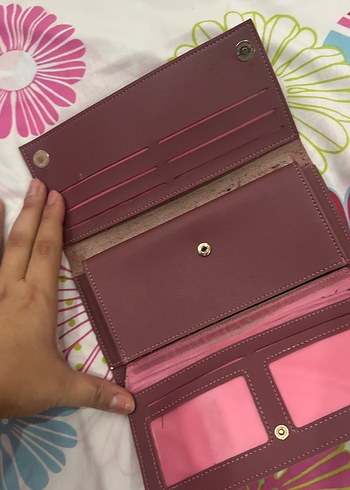 Bordo Deri Fermuarlı Kadın Cüzdanı - Görsel 5