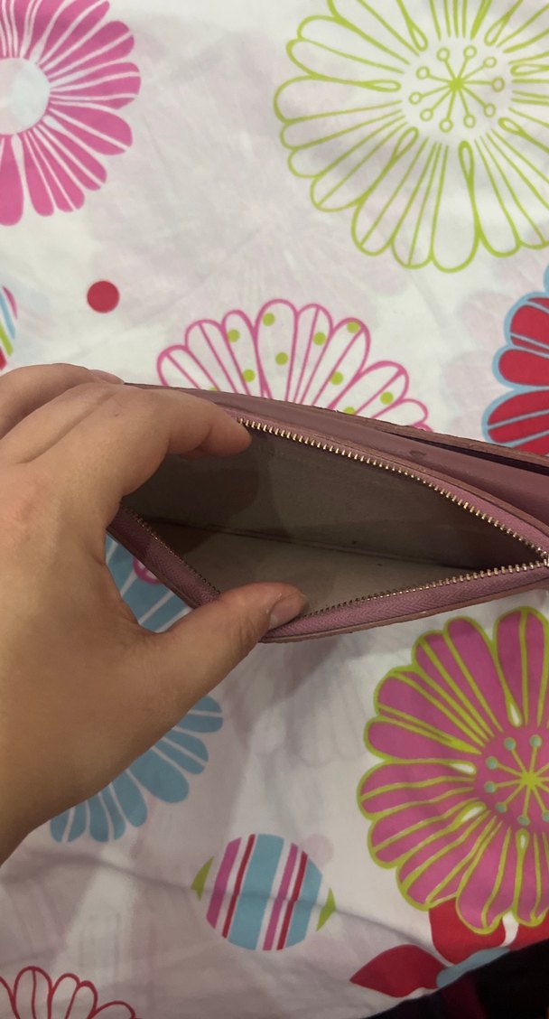 Bordo Deri Fermuarlı Kadın Cüzdanı - Görsel 3