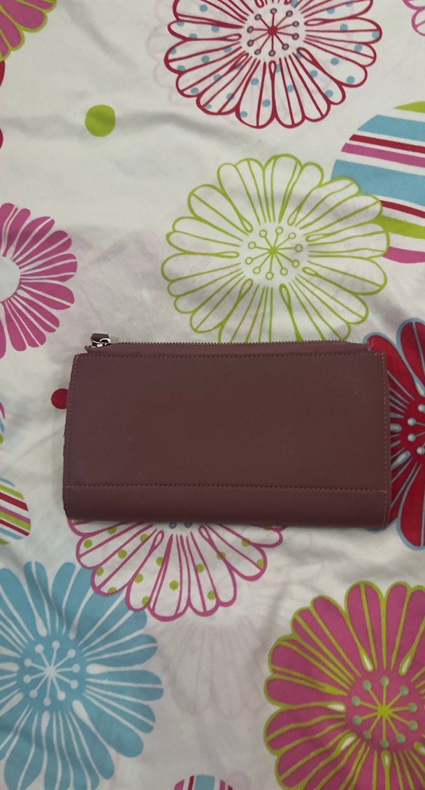 Bordo Deri Fermuarlı Kadın Cüzdanı - Görsel 2