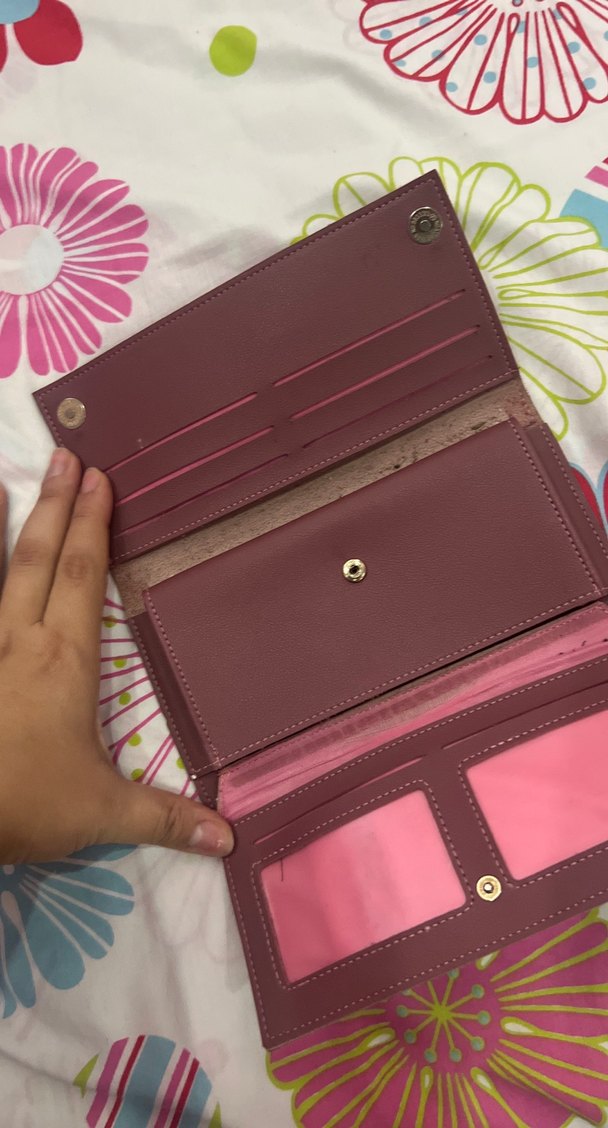 Bordo Deri Fermuarlı Kadın Cüzdanı - Görsel 5