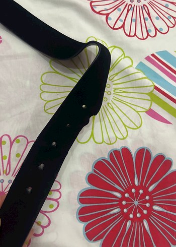 Kadın Siyah Deri Tokalı Kemer - Görsel 4