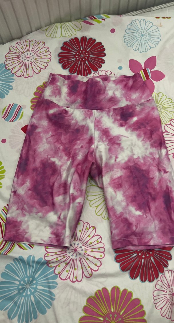 Kadın Pembe Tie-Dye Renkli tayt - Görsel 2