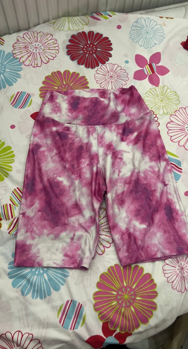 Kadın Pembe Tie-Dye Renkli tayt - Görsel 4