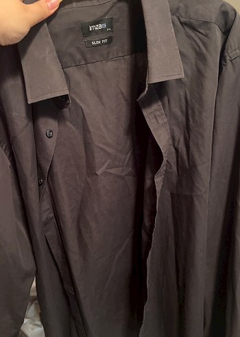 Siyah Erkek Düğmeli Uzun Kollu Gömlek - Görsel 3