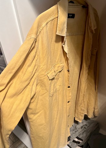 Mavi marka Sarı Pamuklu Düğmeli Erkek Gömlek - Görsel 3