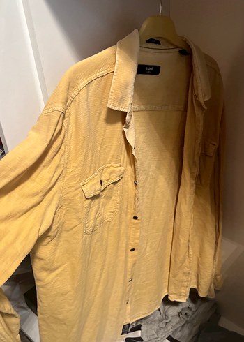 Mavi marka Sarı Pamuklu Düğmeli Erkek Gömlek - Görsel 4