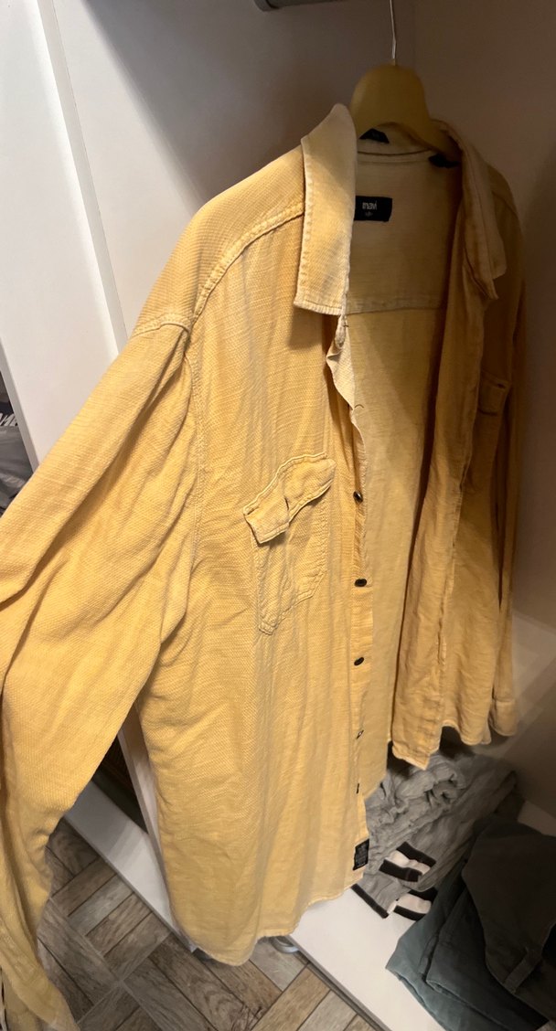 Mavi marka Sarı Pamuklu Düğmeli Erkek Gömlek - Görsel 3