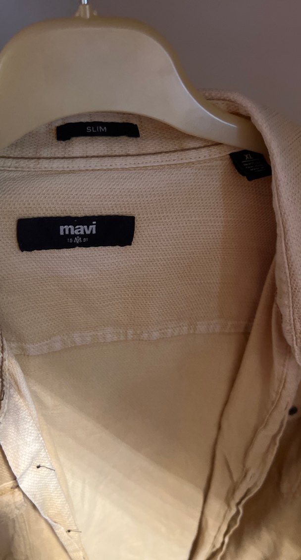 Mavi marka Sarı Pamuklu Düğmeli Erkek Gömlek - Görsel 2