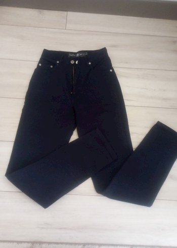 Diğer Siyah Midi Denim Kadın Pantolon