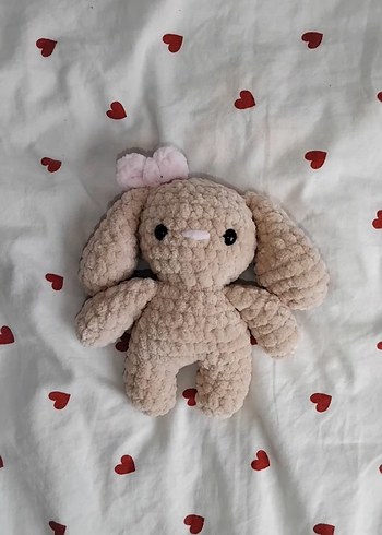 Beyaz Peluş Tavşan Oyuncak - Görsel 2