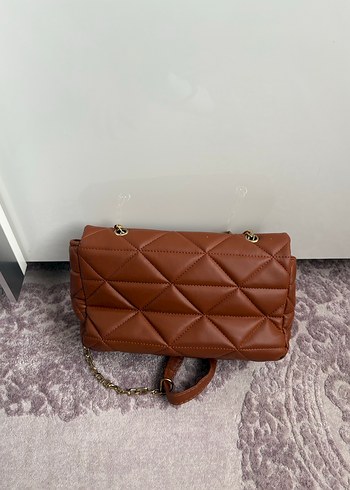 Kahverengi Deri Kadın Çanta - Görsel 2