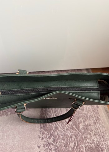 Yeşil Süet Kadın Omuz Çantası - Görsel 2