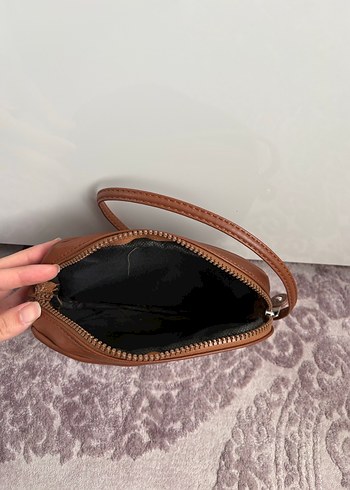 Kahverengi Deri Kadın Çanta - Görsel 3