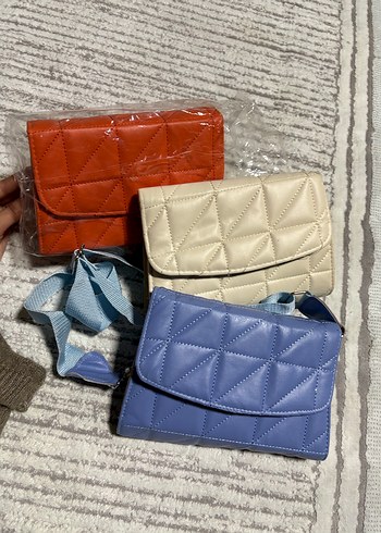 Kadın Deri Çok Renkli Kemerli Çanta - Görsel 2