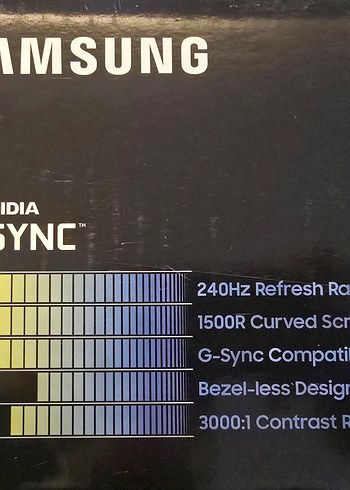 Samsung 27" 1920x1080/4MS/Curved Gaming Monitör - Görsel 2