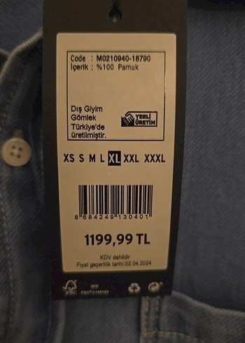 MAVİ Erkek Mavi Denim Gömlek Uzun Kollu - Görsel 2