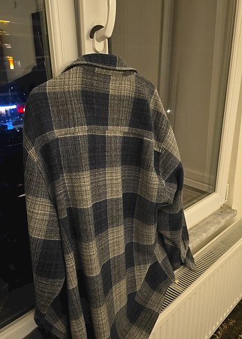 TRENDYOLMAN Gri Ekoseli Uzun Kollu Gömlek - Görsel 3