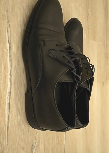 Erkek Siyah Klasik Deri Ofis Ayakkabısı - Görsel 3