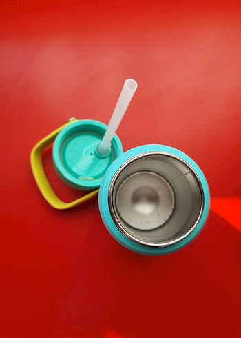 Turkuaz Çocuk Termos Şişesi - Görsel 3