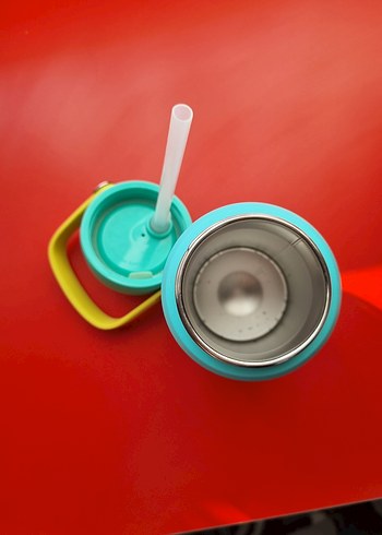 Turkuaz Çocuk Termos Şişesi - Görsel 4