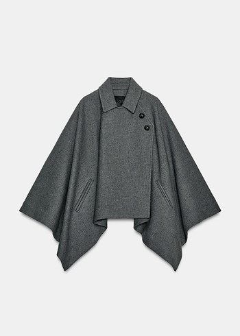 SEVENTEEN - ゆかり Zara YÜN KARIŞIMLI PELERİN ZW COLLECTION LIMI | Gardrops