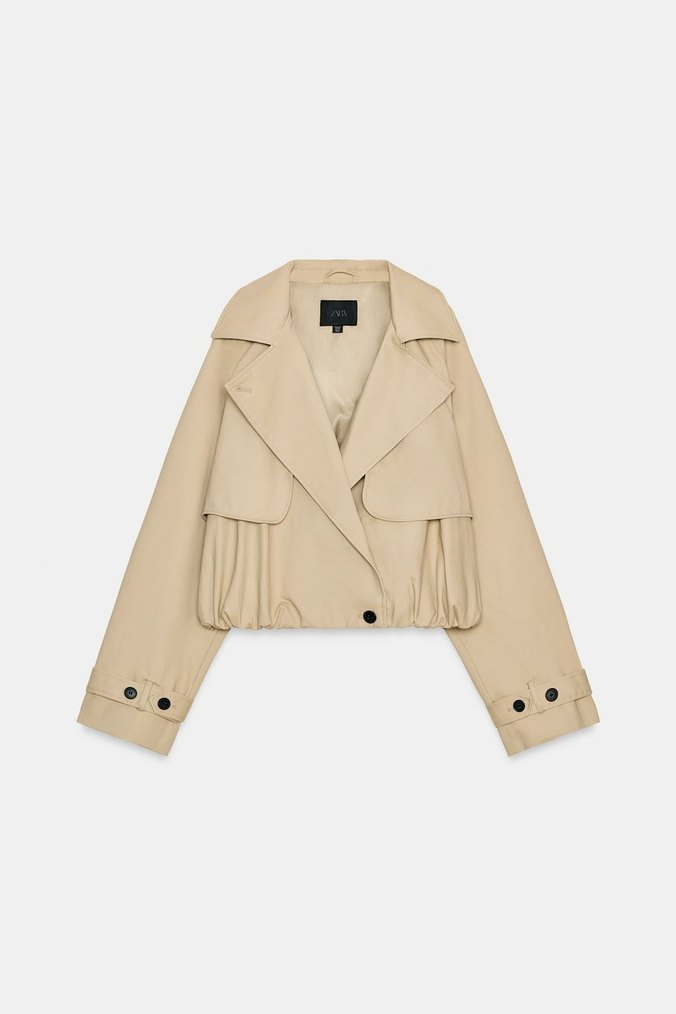 Bej Kadın Midi Trençkot - Görsel 4