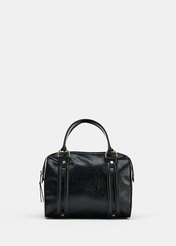 Kırmızı Deri Kadın Omuz Çantası - Görsel 3