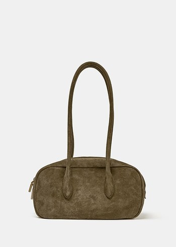 Bej Süet Kadın El Çantası - Görsel 2