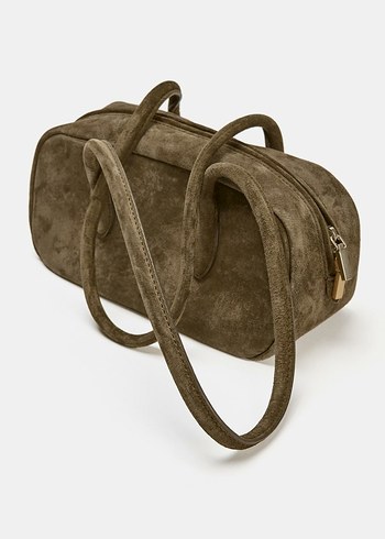 Bej Süet Kadın El Çantası - Görsel 3