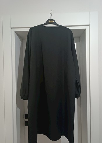 Siyah Uzun Kollu Payetli Uzun Elbise - Görsel 6