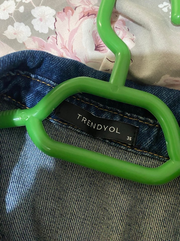 Lacivert Kemerli Kısa Kollu Denim Tulum - Görsel 3